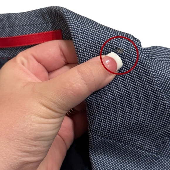 Carolina Herrera Blue Wool Exterior Sport Jacket Blazer Classy Chic Men’s 40 - Picture 8 of 13